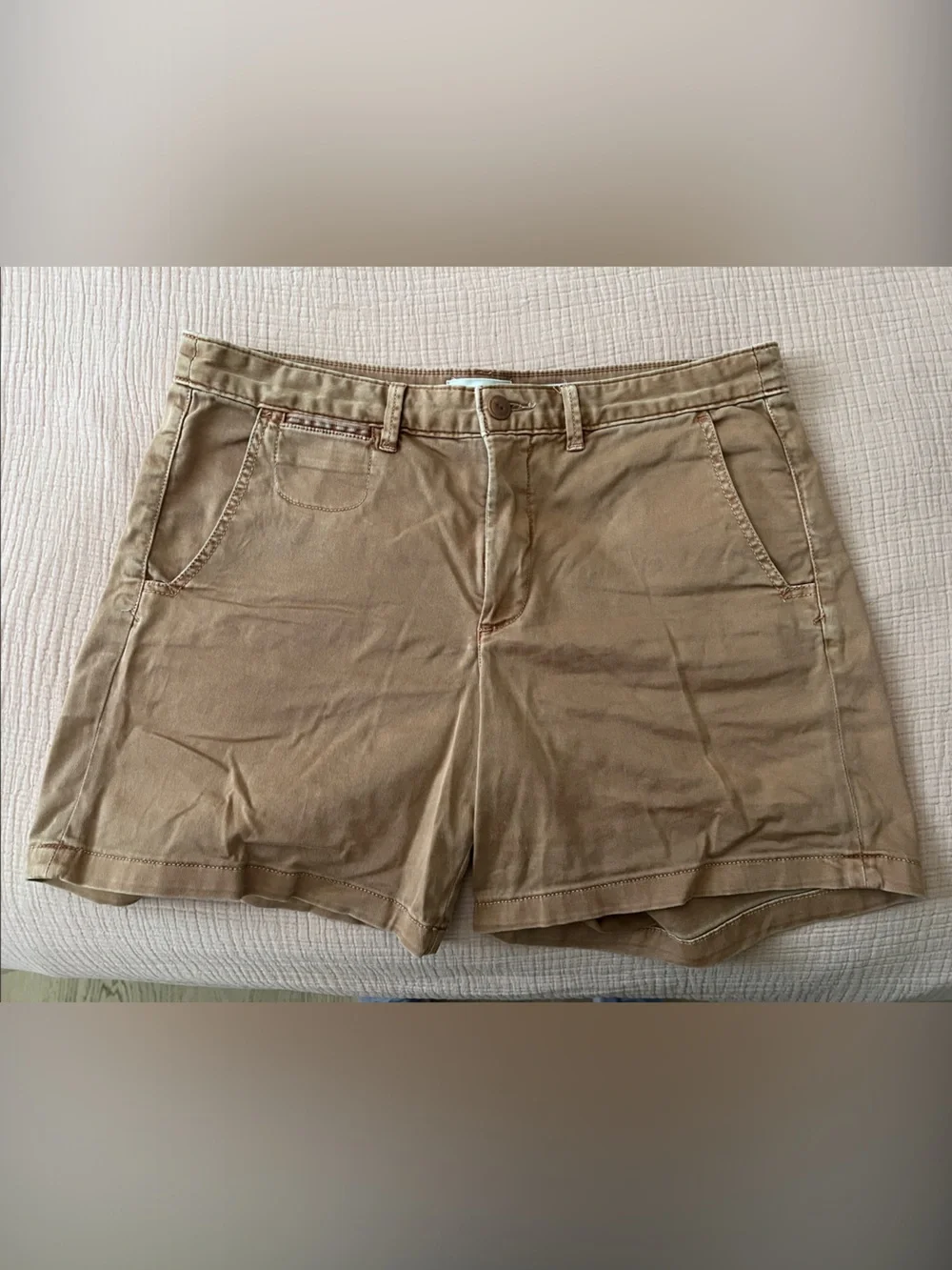 Anthropologie Khaki Chino Shorts